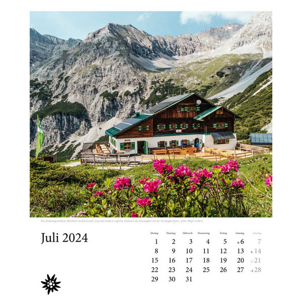 HÜTTEN UNSERER ALPEN 2024 - Kalender