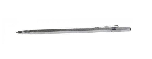 MIB 04055016 Anreißnadel Sechskant, Modell 150 mm, mit Clip und HM-Spitze