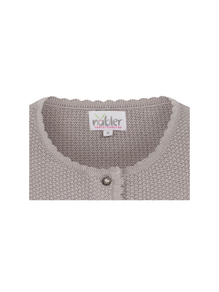 Nübler Strickjacke Langarm Yvonne in Silber günstig kaufen