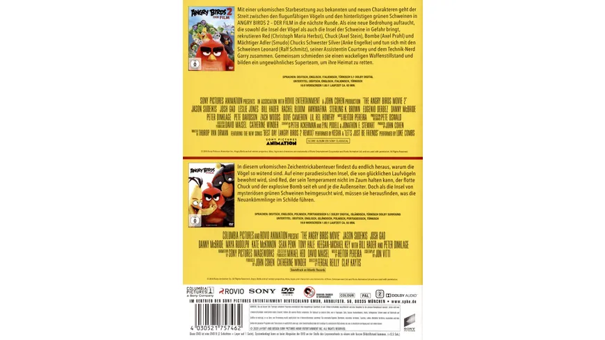 Angry Birds - Der Film & Angry Birds 2 - Der Film  [2 DVDs]