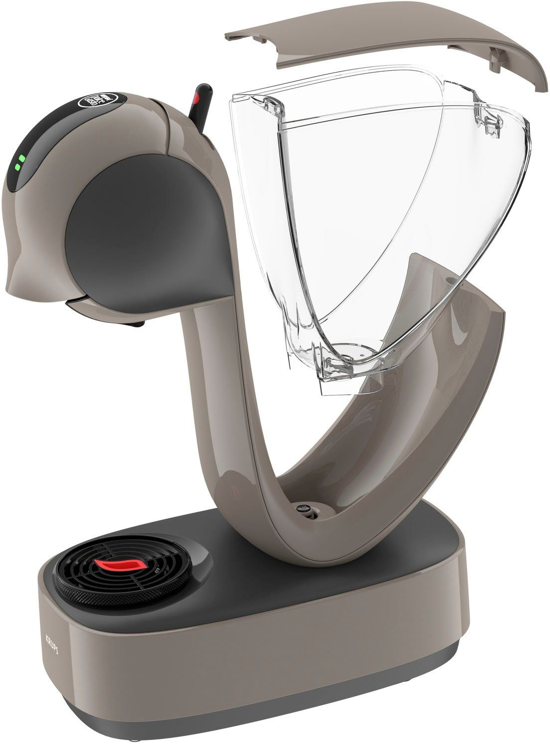 NESCAFÉ® Dolce Gusto® Kapselmaschine Krups, KP270A Infinissima Touch Automatic in Taupe, Hochdrucksystem bis 15 Bar, Touchscreen, Energiesparmodus nach 1 Min.