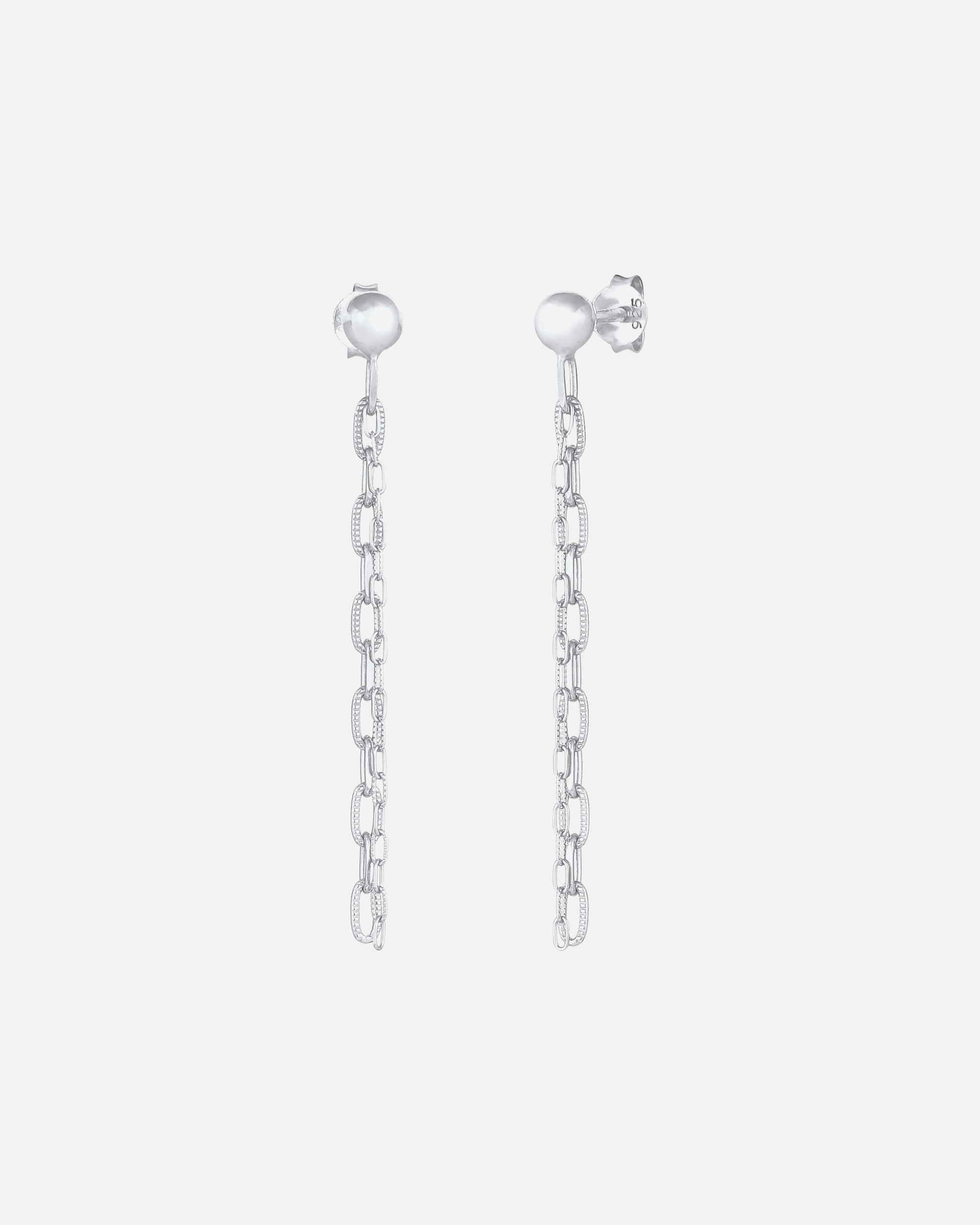 Orecchini da donna Elli, con catena a maglie e pendenti, stile trendy da blogger, in argento sterling 925 placcato oro.
