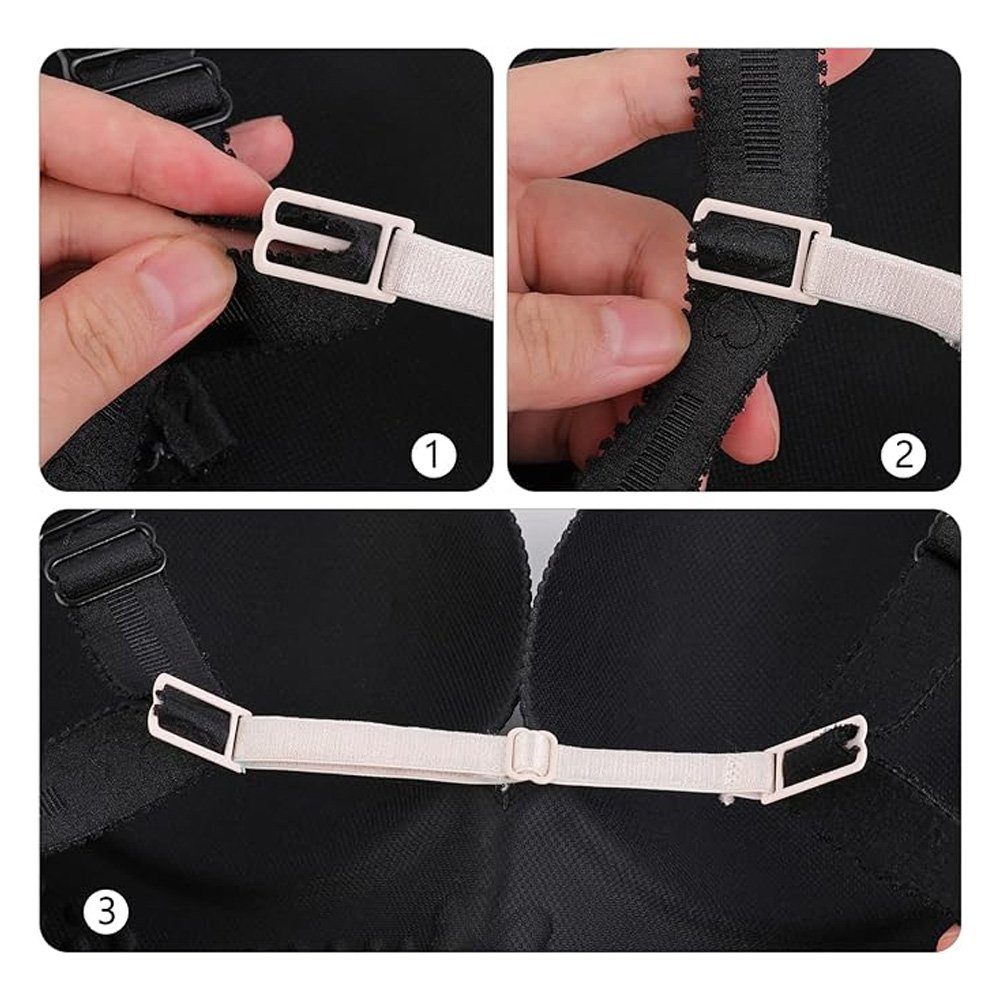 Tian Dee BH-Verlängerung 5 Stück BH Träger Halter Damen BH Trägerhalter zum Verschieben
