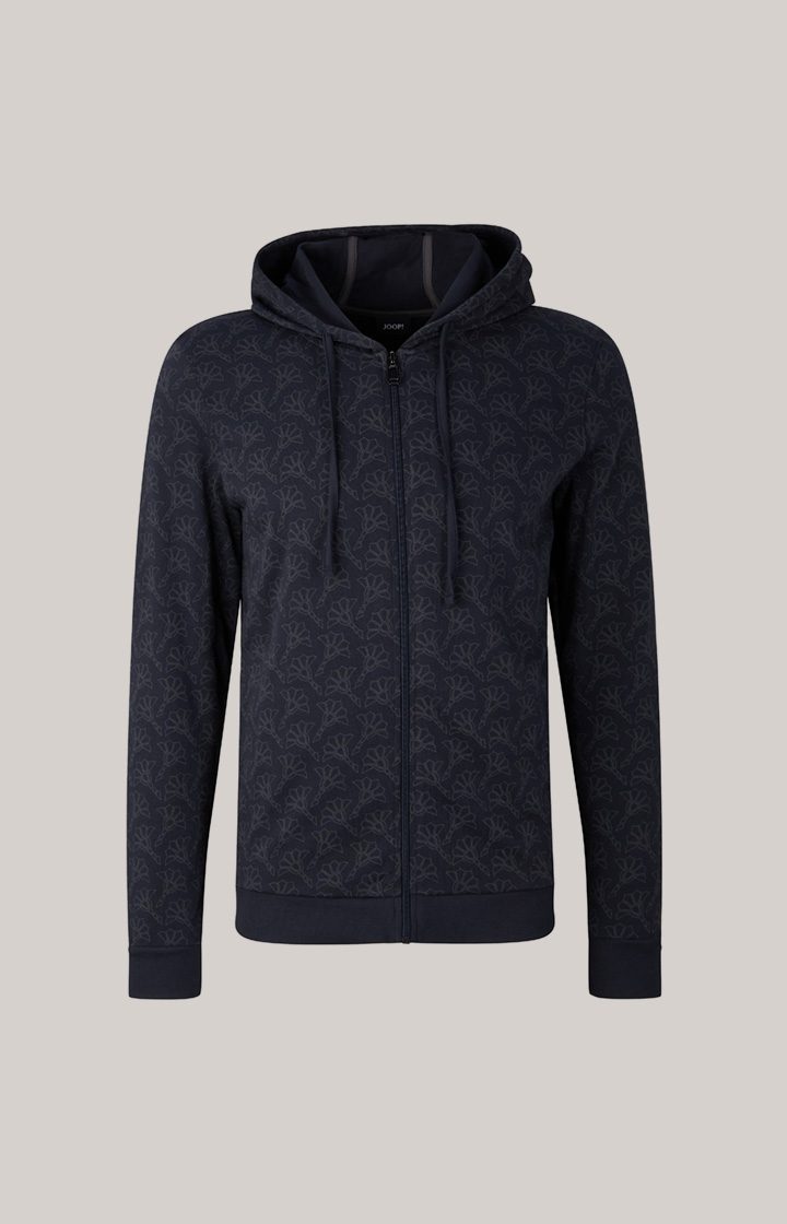 Loungewear Sweatjacke in Dunkelblau