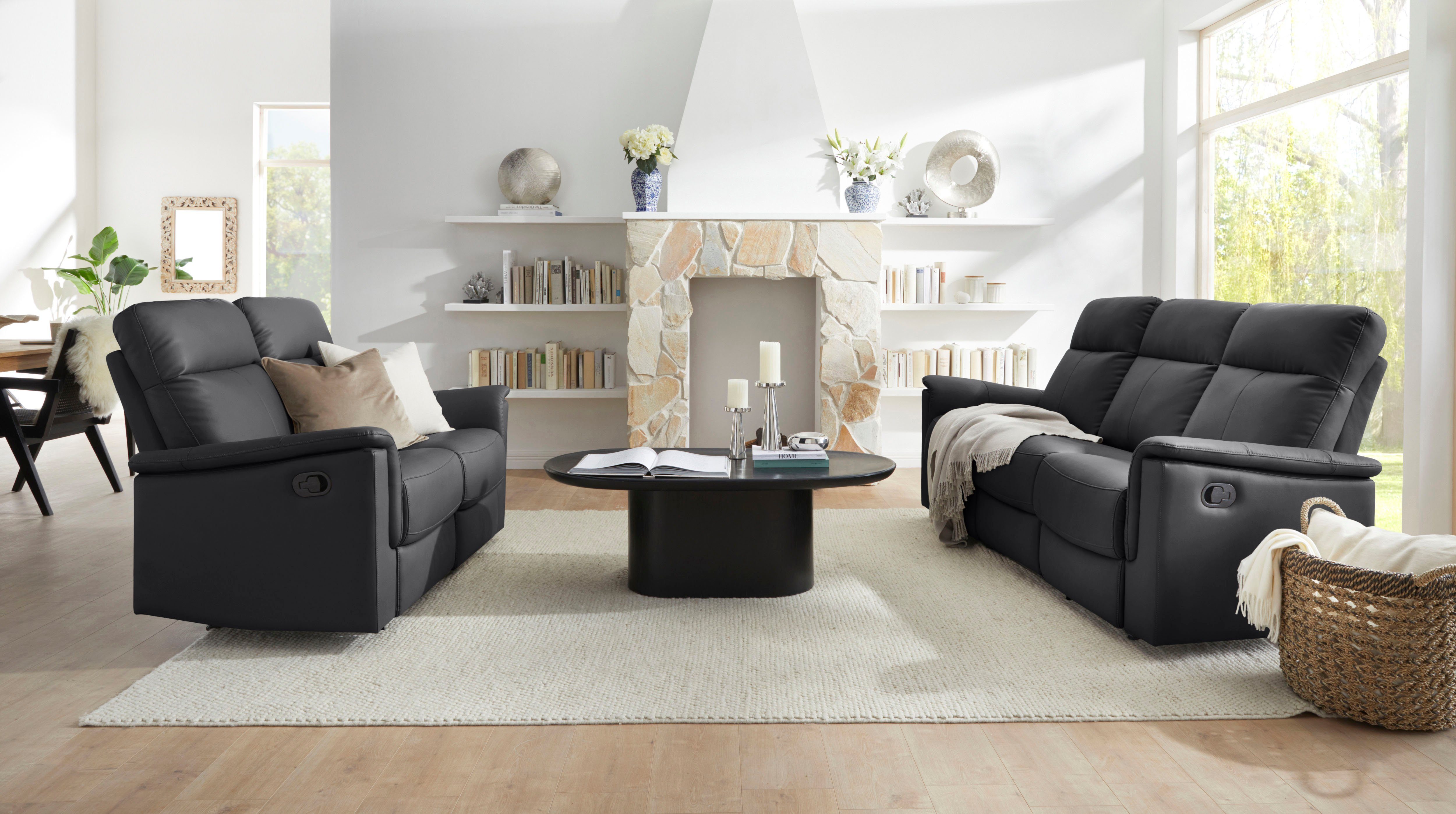 Home affaire 2-Sitzer Southbrook, mit manueller und elektrischer Relaxfunktion