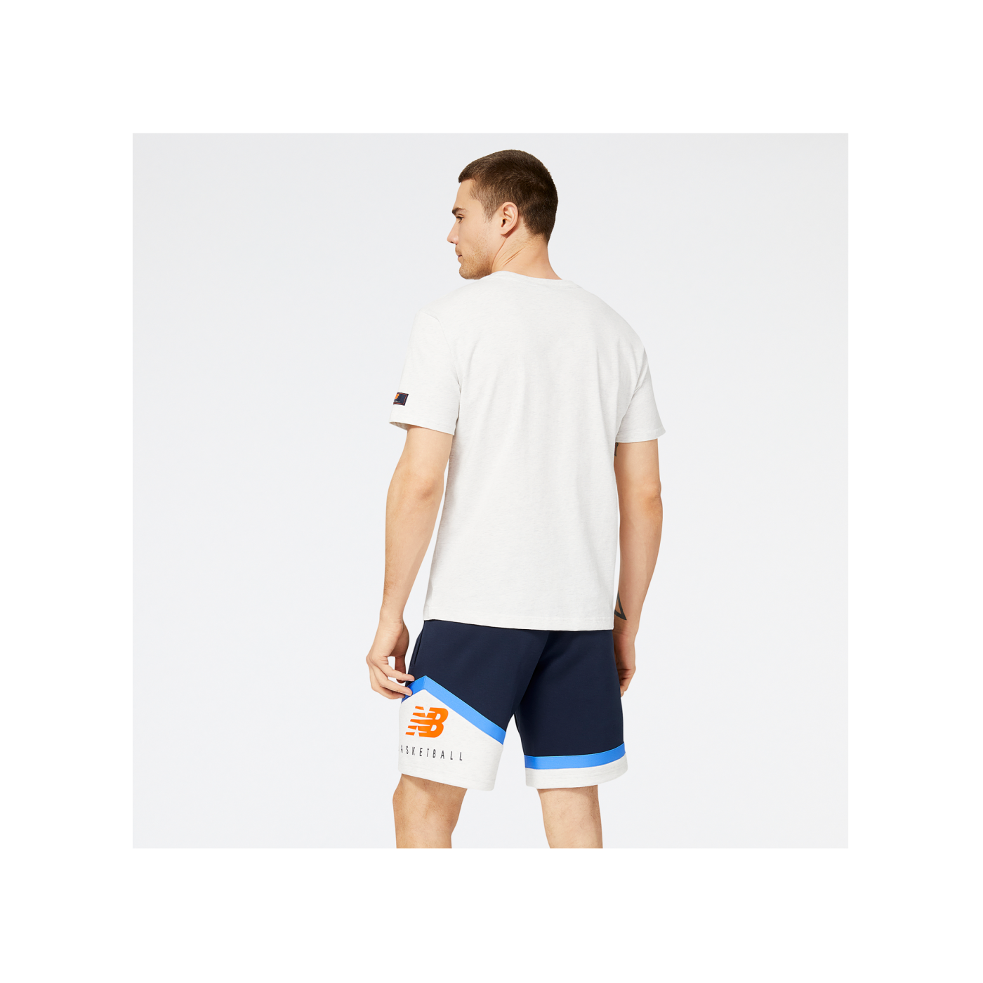 New Balance Hoops Classic Court T-Shirt Blau FSAH