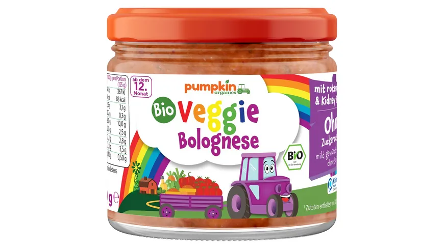 pumpkin organics Bio Veggie Bolognese 250 g