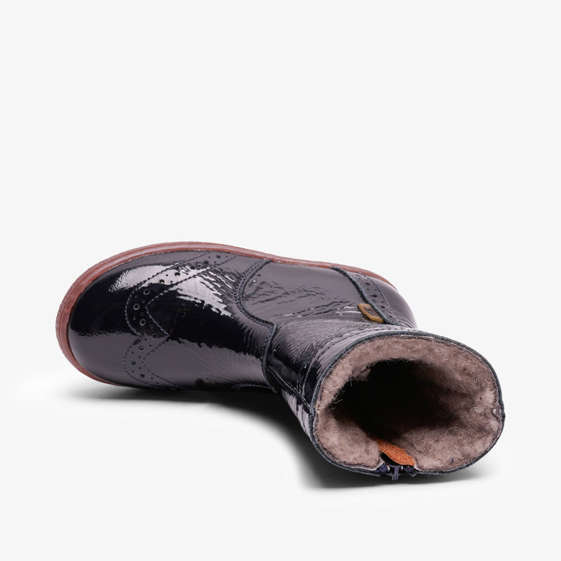 ejra tex navy patent - Blau
