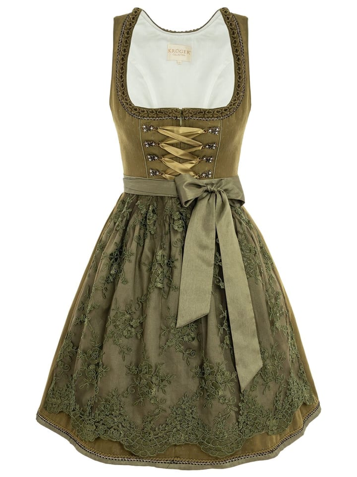 KRÜGER Midi Dirndl MIRNA in oliv günstig kaufen
