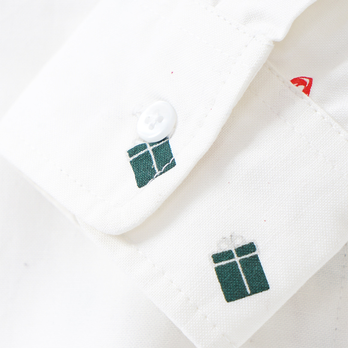 Jungen Weihnachtshemd mit Fliege weiss
