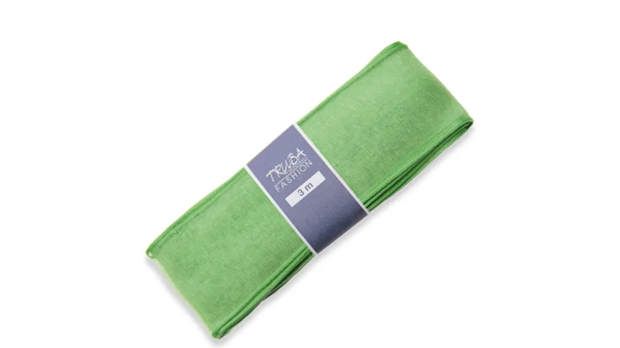 TRUBA Chiffonband mit Draht uni hellblau 3 m