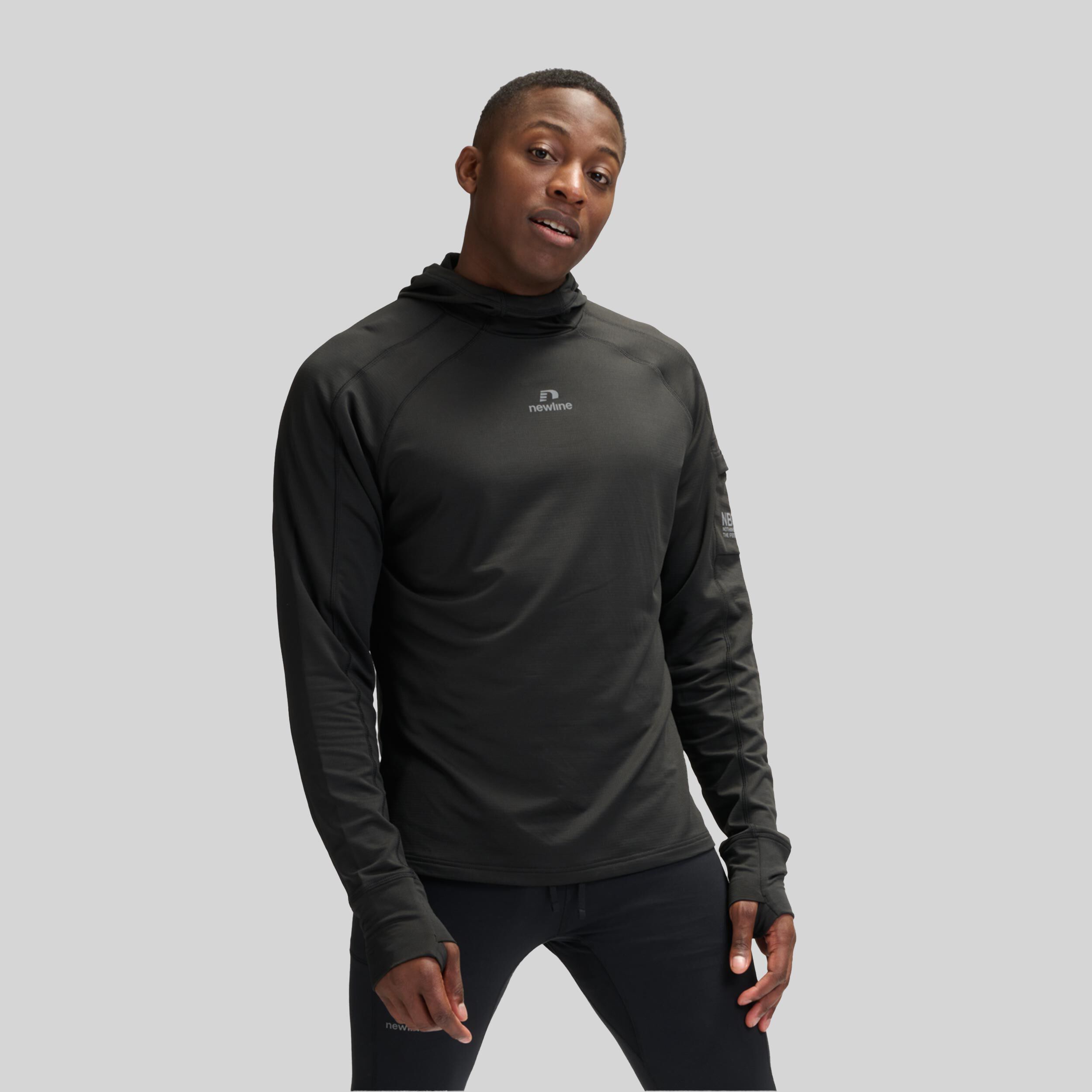 Rapid Hood Midlayer Lauftop Herren - Schwarz