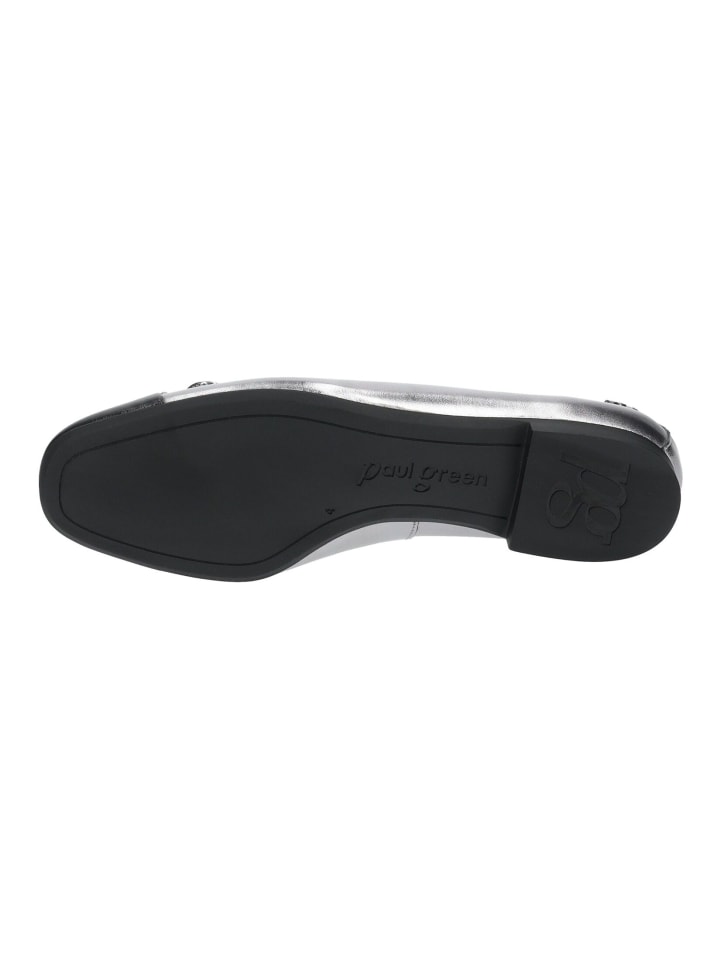 Paul Green Ballerinas in Silber/Schwarz günstig kaufen