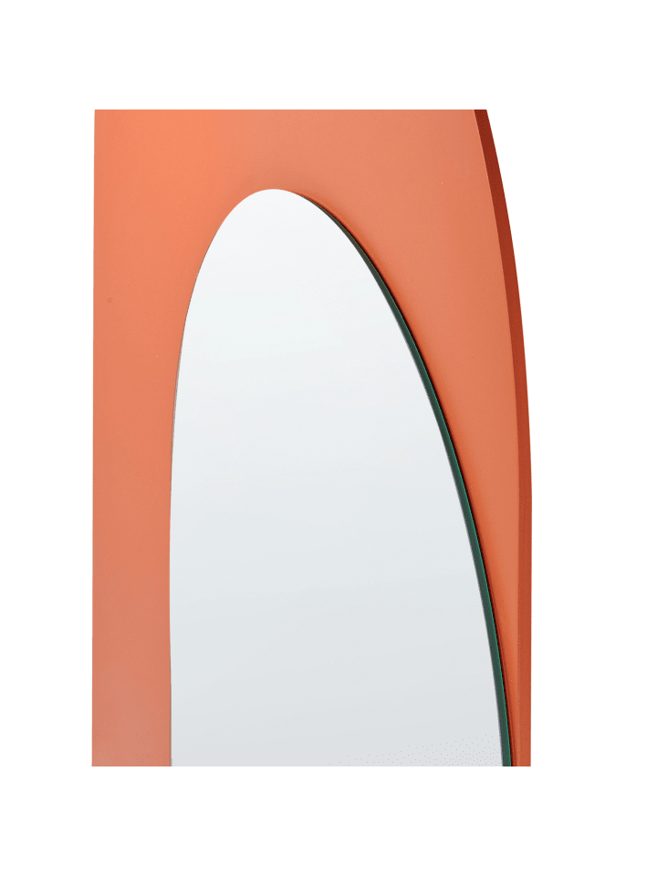 Beliani Wandspiegel GROISES in Orange - (W) 55 x (H) 140 x (L) 1 cm günstig kaufen onesize