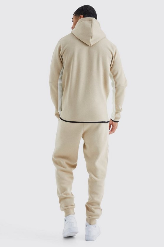 Slim-Fit Colorblock Trainingsanzug
