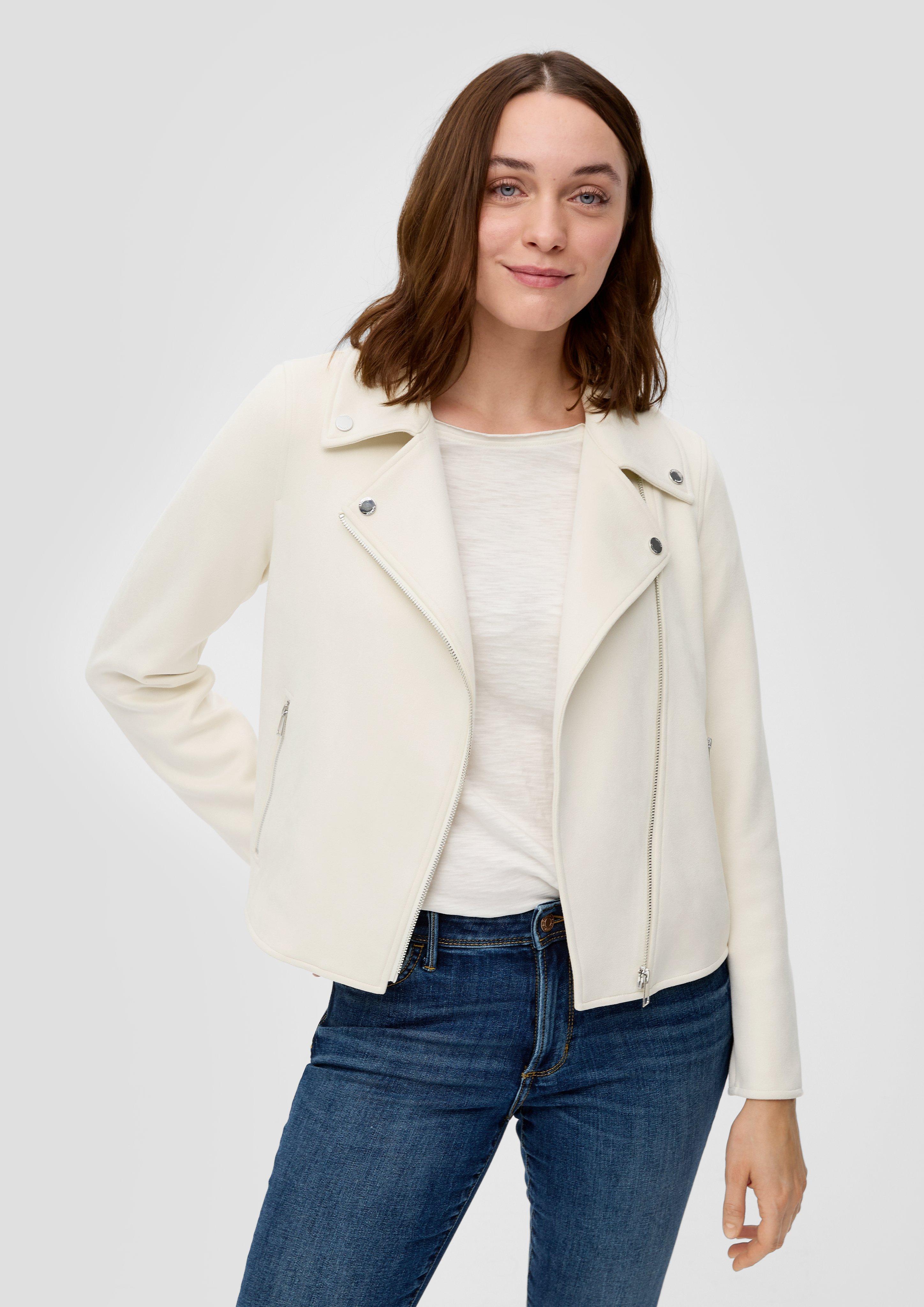 Bikerjacke aus Velours  2141140-8105