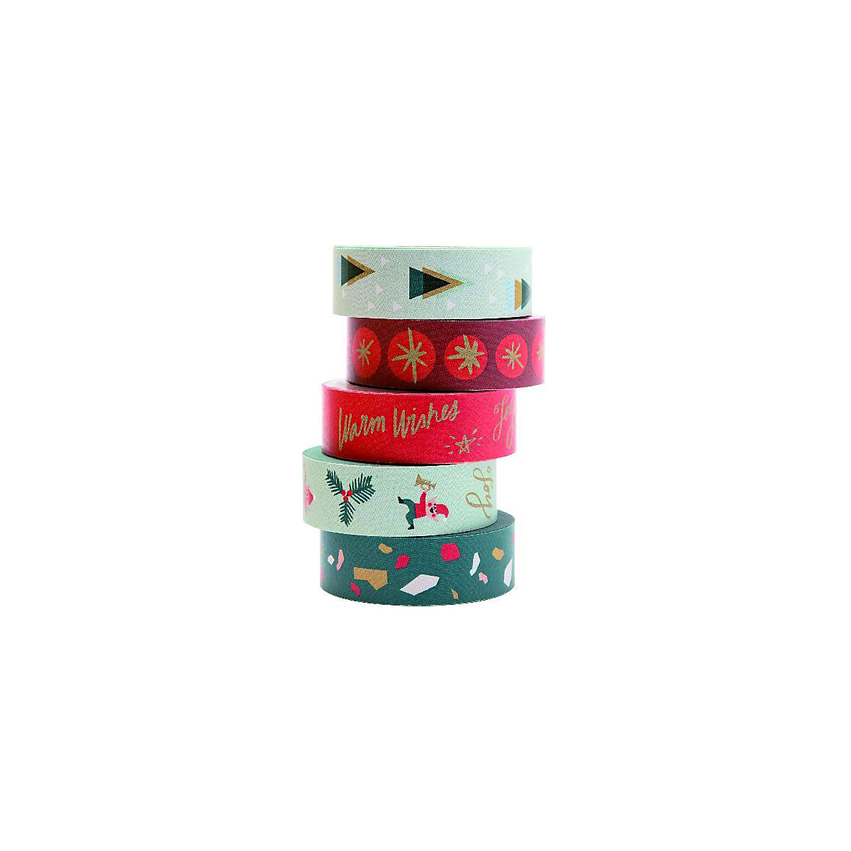 Tape Set, Jolly Christmas, Classic, 5 Rollen á 10 m x 15 mm