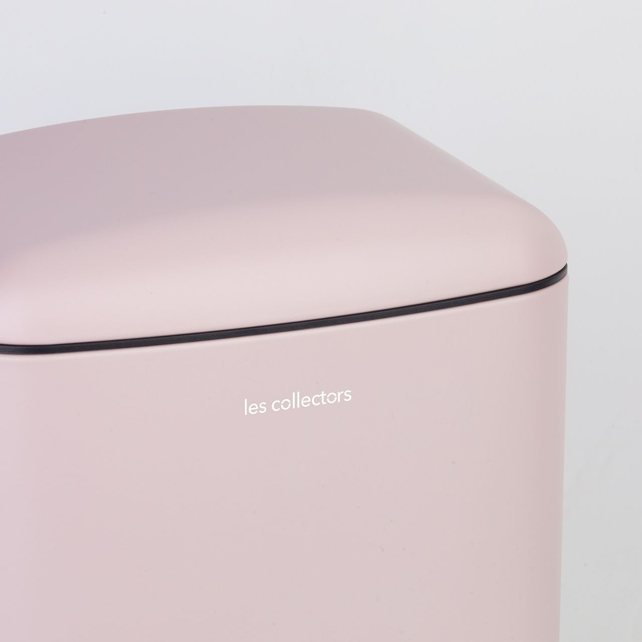 Les Collectors Tret-Mülleimer N°678 / Edelstahl / mattes pink, 6 L / rechteckig und praktisch