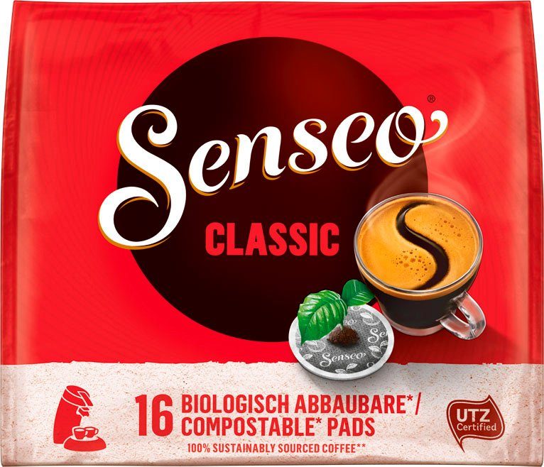 Philips Senseo Kaffeepadmaschine Maestro CSA260/10, aus 80% recyceltem Plastik, +3 Kaffeespezialitäten, Memo-Funktion, inkl. Gratis-Zugaben im Wert von € 14,- UVP