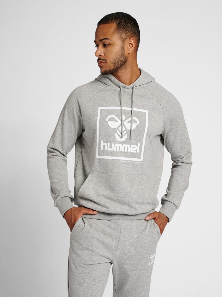 Hummel Hummel Verstellbare Taille Kapuzenpullover Raglanärmel Hmlisam Herren in GREY MELANGE günstig kaufen
