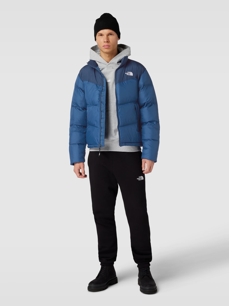 Steppjacke mit Stehkragen Modell 'SAIKURU' in marineblau
