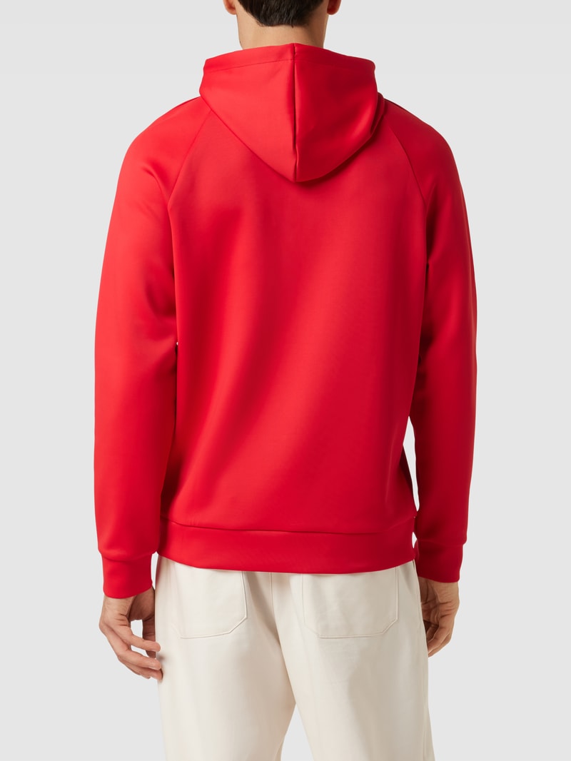 Hoodie mit Label-Detail Modell 'Soody' in kirschrot