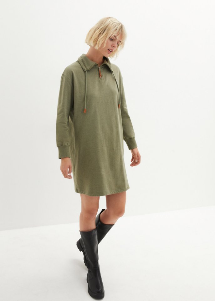 Sweatkleid mit Rückenaufdruck