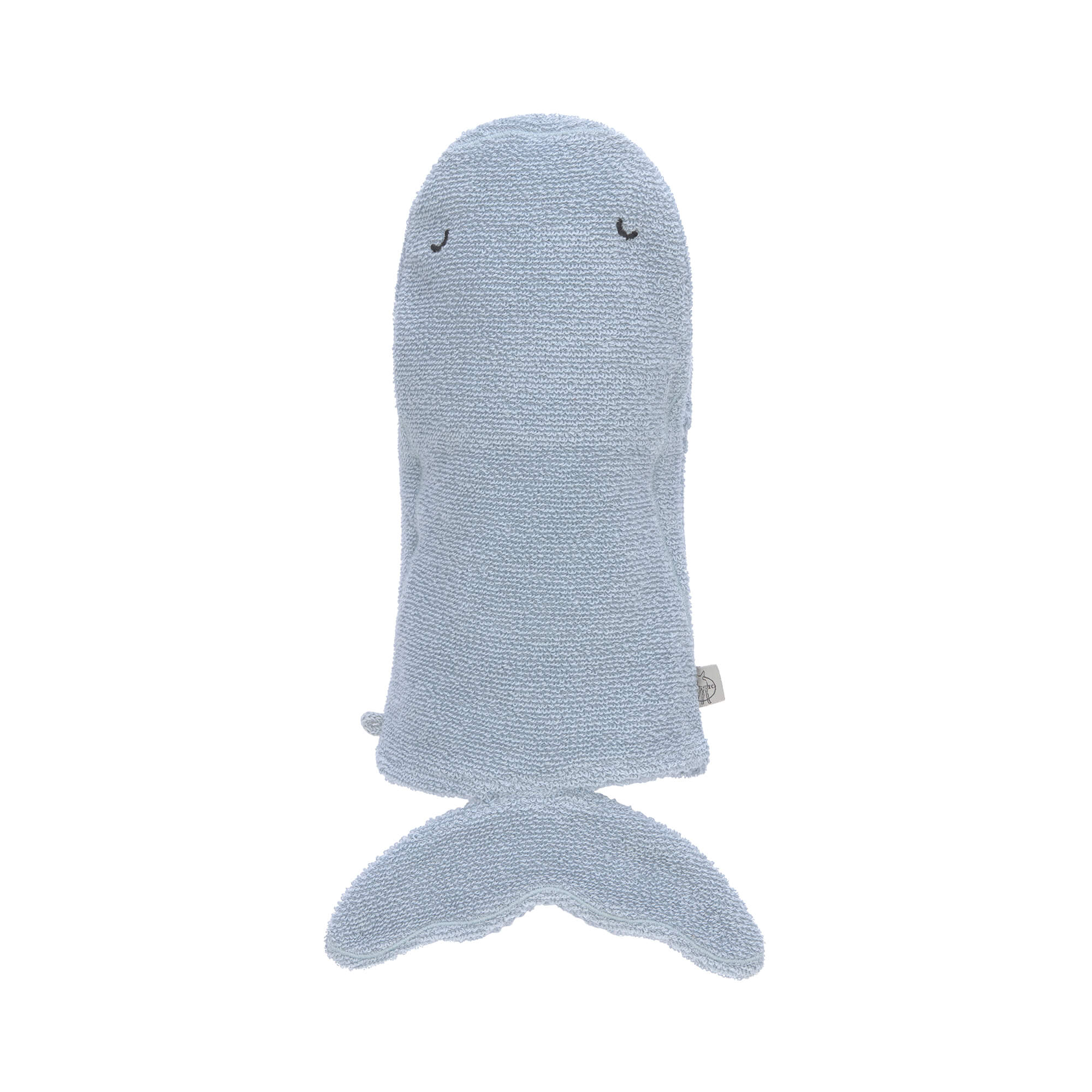 Spiel-Waschhandschuh GOTS, Wal Blau