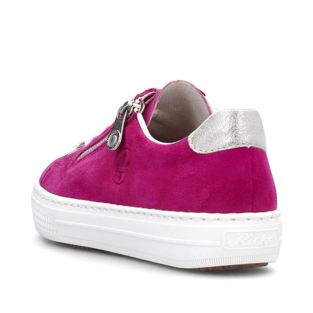RIEKER Freizeit Schnürer lila/pink