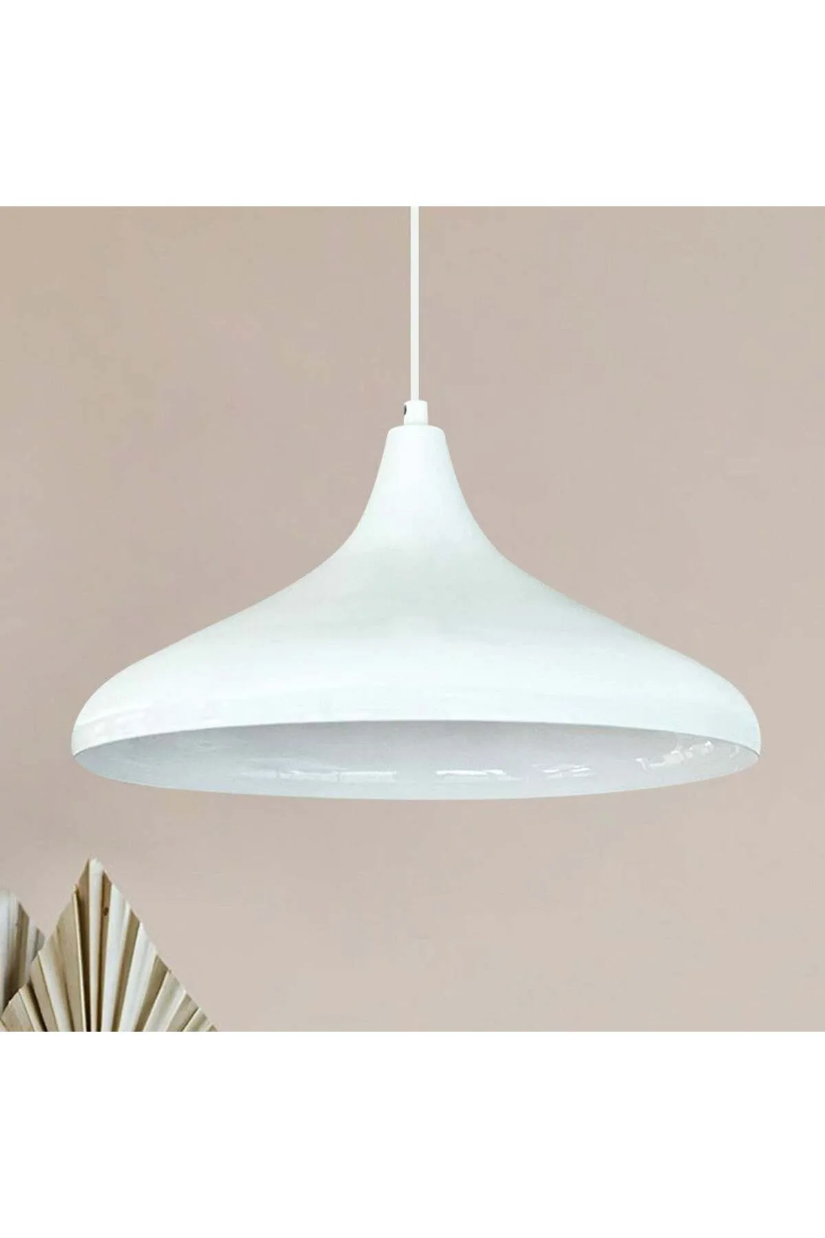 Bamyum  Champion Pendelleuchte, 35cm, E27, Weiß - weiße Lampe