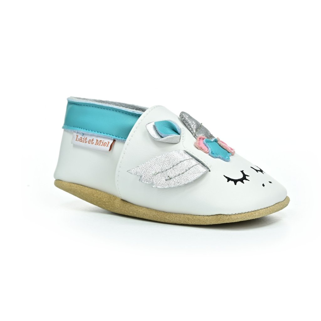 Lait et Miel Licorne Krabbelschuhe mit Einhorn