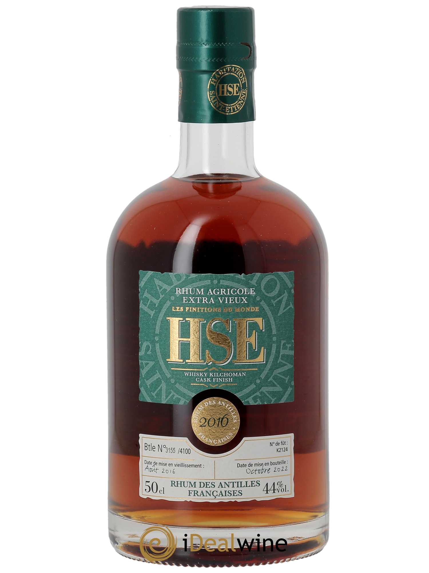 Rhum HSE Rhum agricole Extra Vieux Kilchoman Cask Finish (70cl)  - Lot de 1 Bouteille