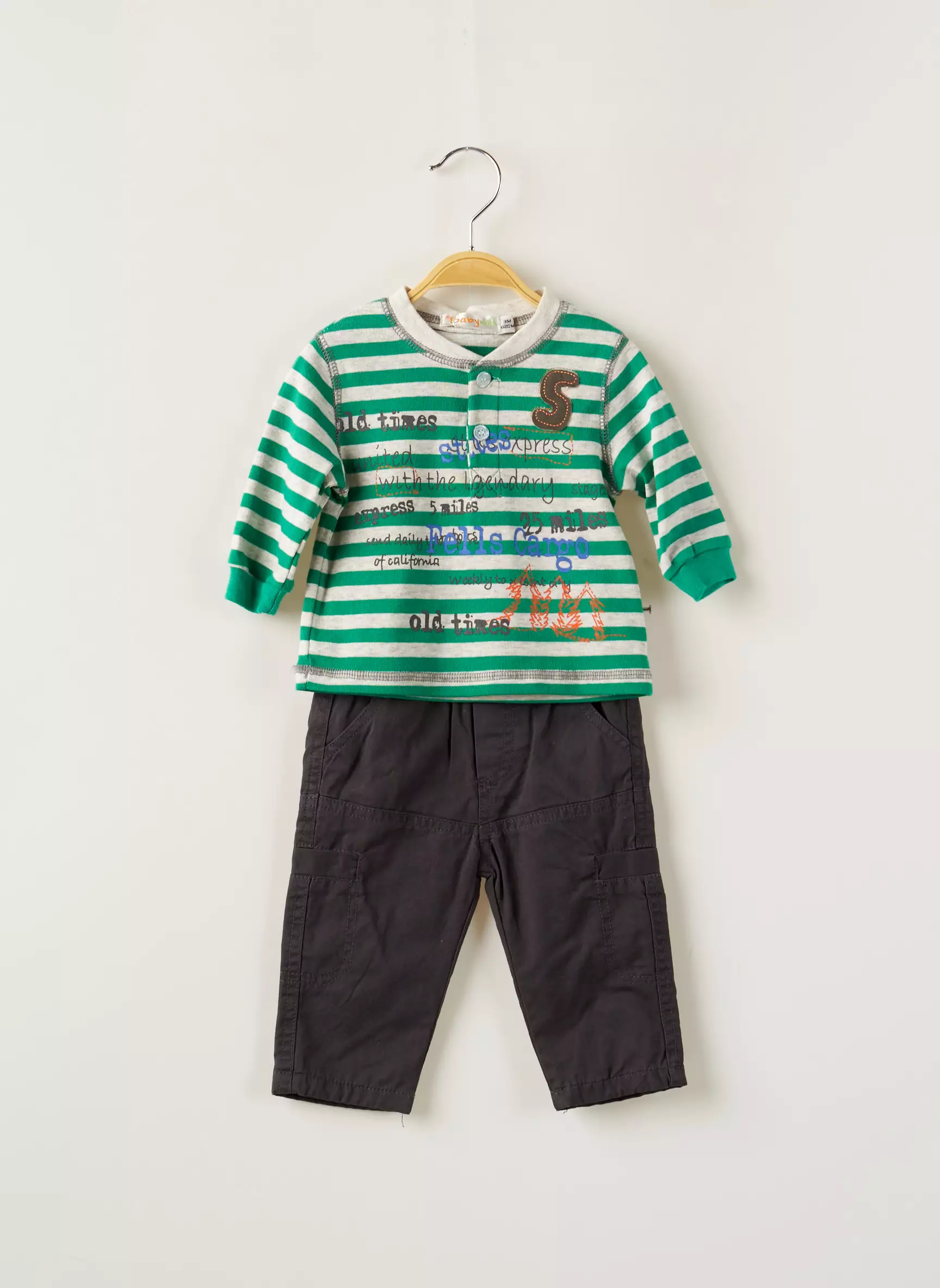 Baby Bol Ensembles Pantalon Garcon couleur vert