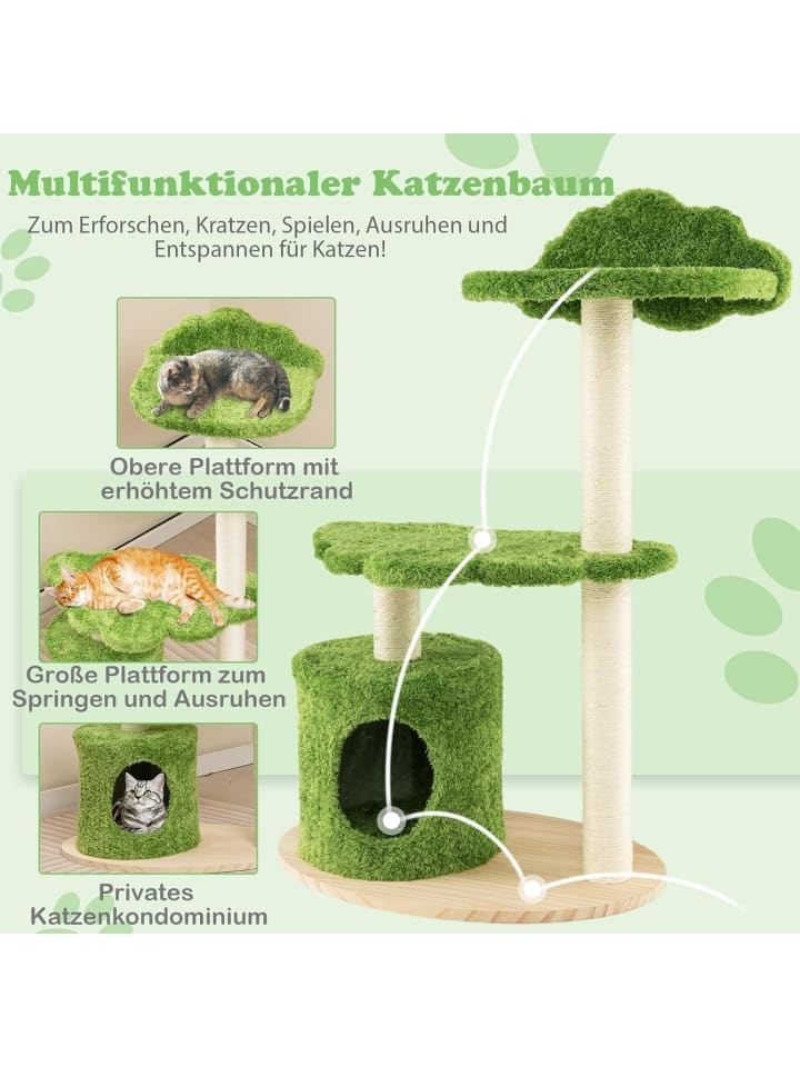 COSTWAY Kratzbaum 97cm in Grün günstig kaufen onesize
