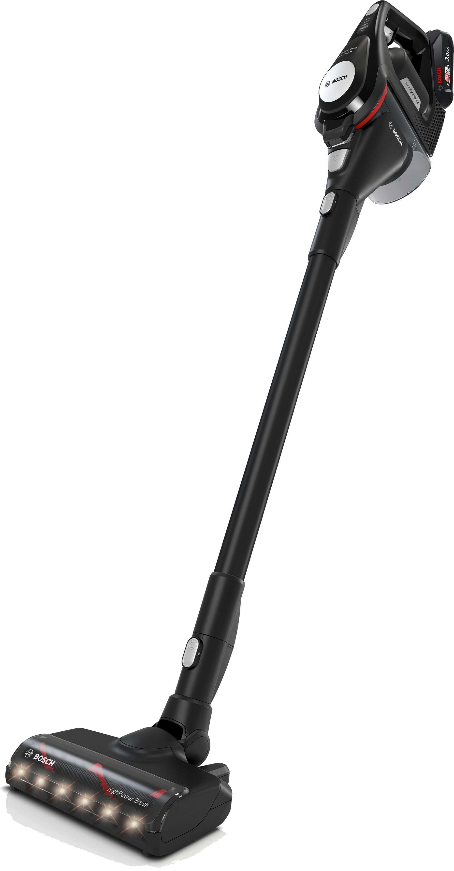 BOSCH Akku-Stielstaubsauger BKS8214T Unlimited Serie, 8 Gen2, beutellos, 45 Min Laufzeit, inkl. elektrische Minidüse und flexibler Fugendüse