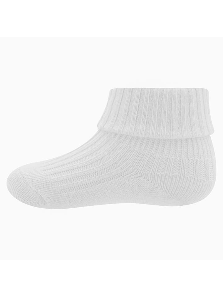 ewers 3er-Set Socken Rippe/Umschlag in vanille-flieder-weiß günstig kaufen 19-22