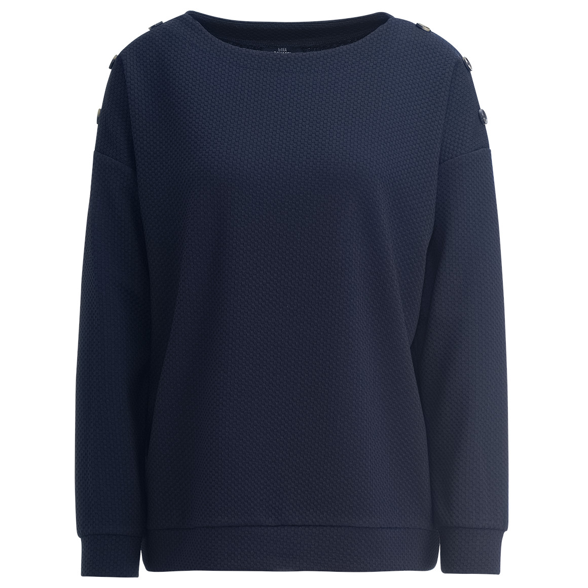 Damen Sweatshirt mit Strukturmuster