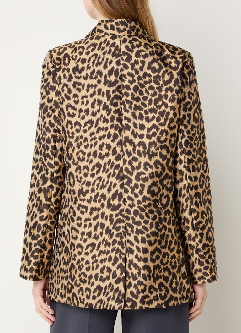 Co'Couture Lexa žakete ar leoparda apdruku un plecu polsteriem