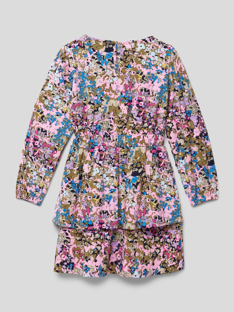 Kleid mit Allover-Muster Modell 'NINA' in flieder