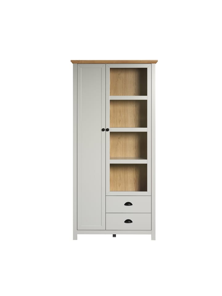ebuy24 Vitrinenschrank Landside 2 Grau 97 x 41 cm günstig kaufen onesize