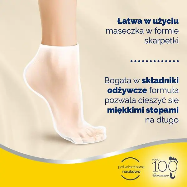Scholl Expert Care PediMask, хидратантна маска за стопала са уљем макадамије, 1 пар