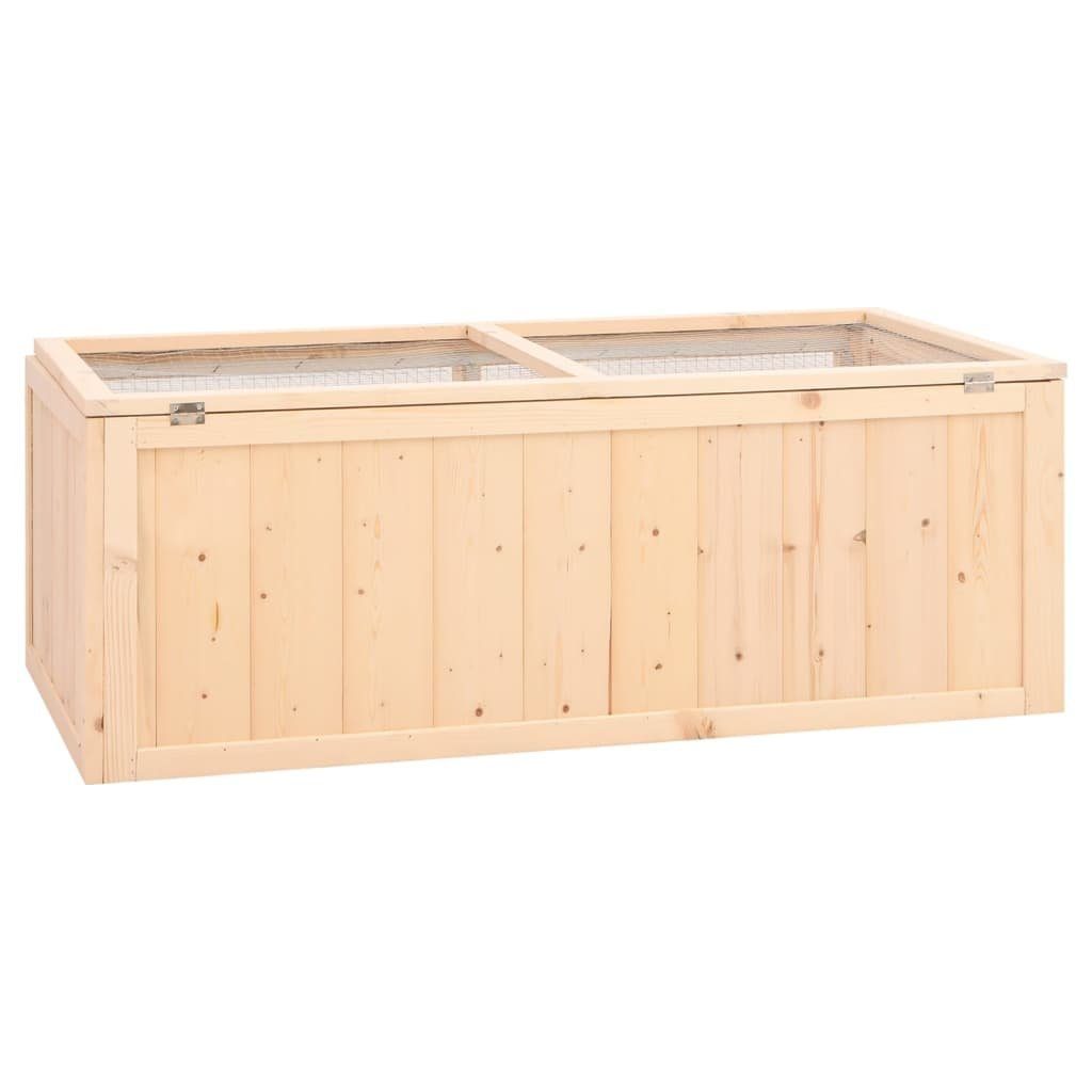 vidaXL Kleintierkäfig Hamsterkäfig 104x52x38 cm Massivholz Tanne