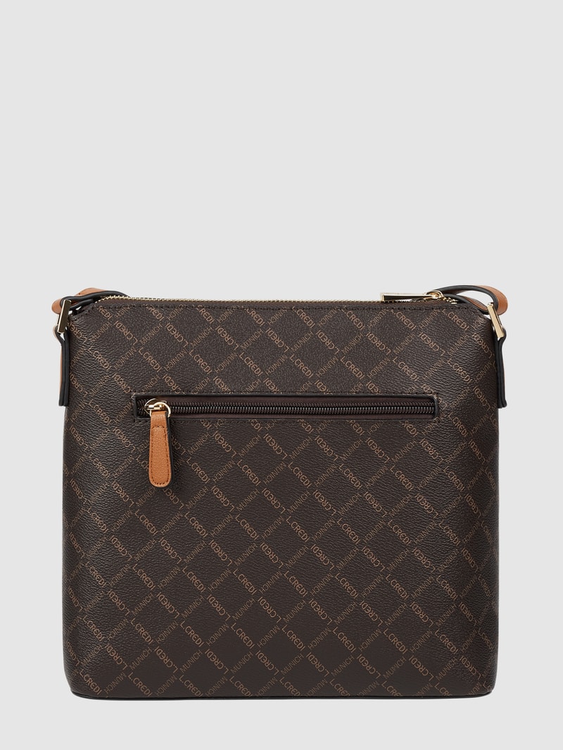 Crossbody Bag in Leder-Optik Modell 'Filiberta' in dunkelbraun