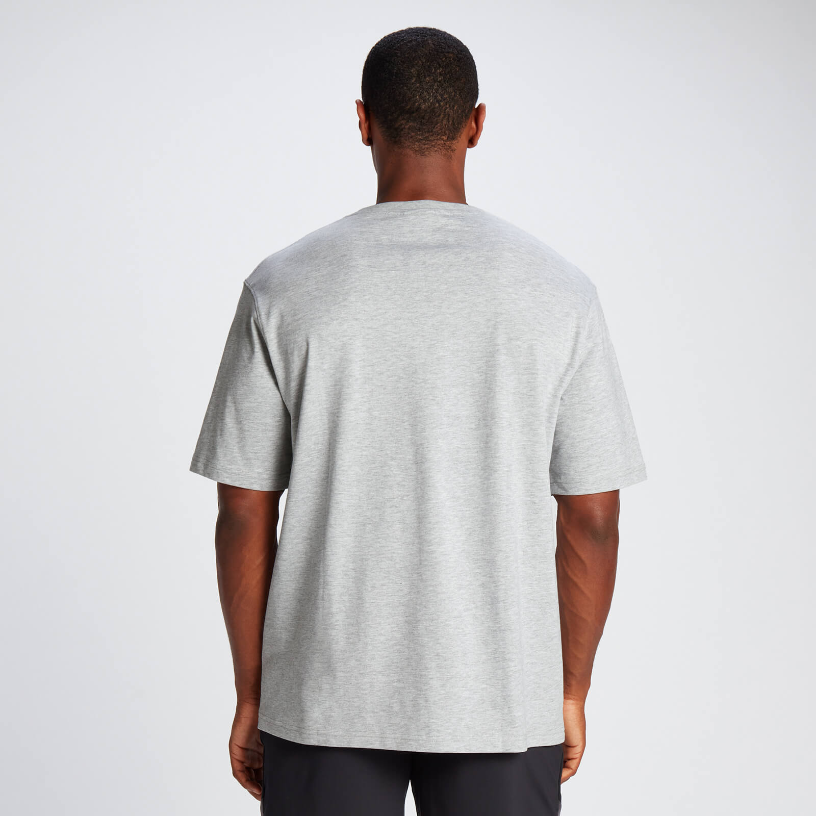 T-shirt en coton oversize MP Tempo pour hommes – Orage chiné