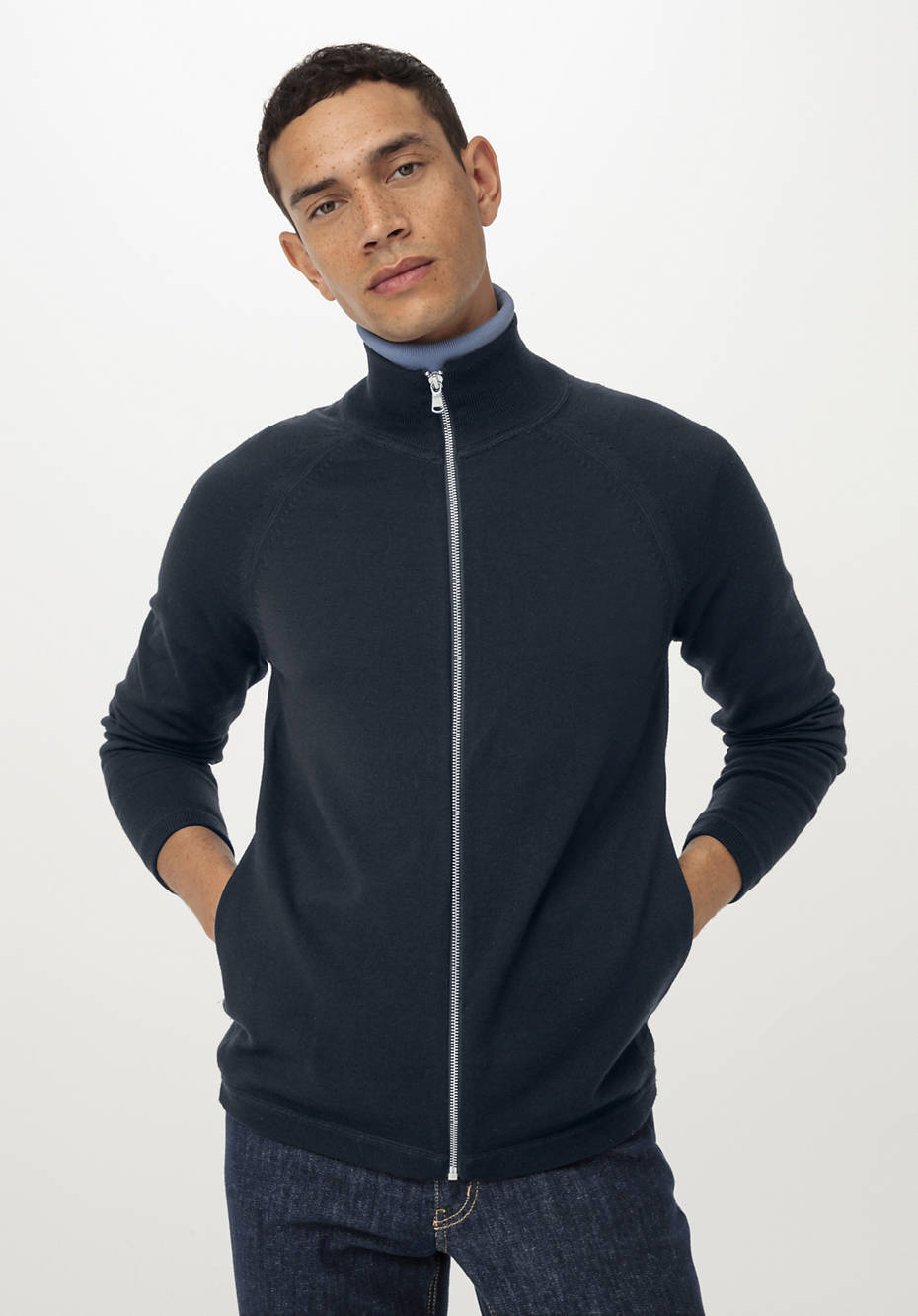 Strickjacke aus reiner Bio-Merinowolle