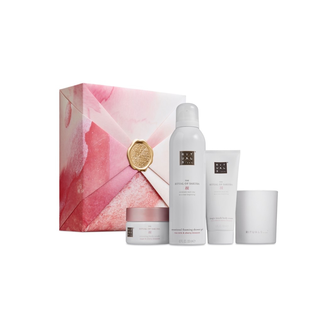 Cherry Blossom & Rice Milk Bath & Body Gift Set Medium
