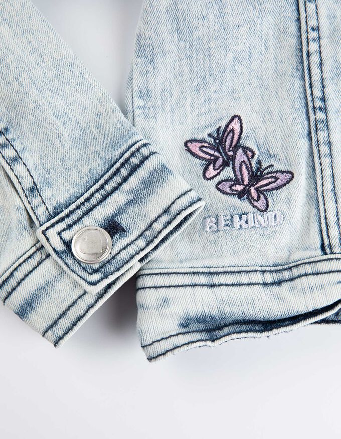 Jeansjacke - Stickereien