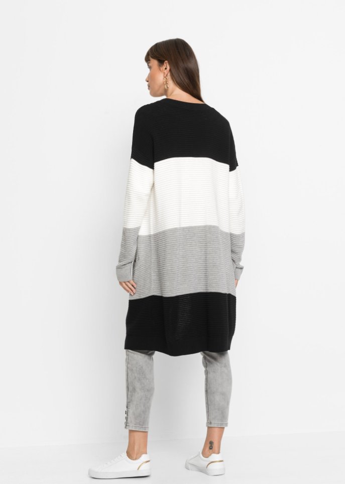 Longstrickjacke