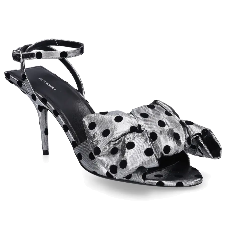 Balenciaga - Sandalen KNIFE BOW SANDAL Materialmix - silber