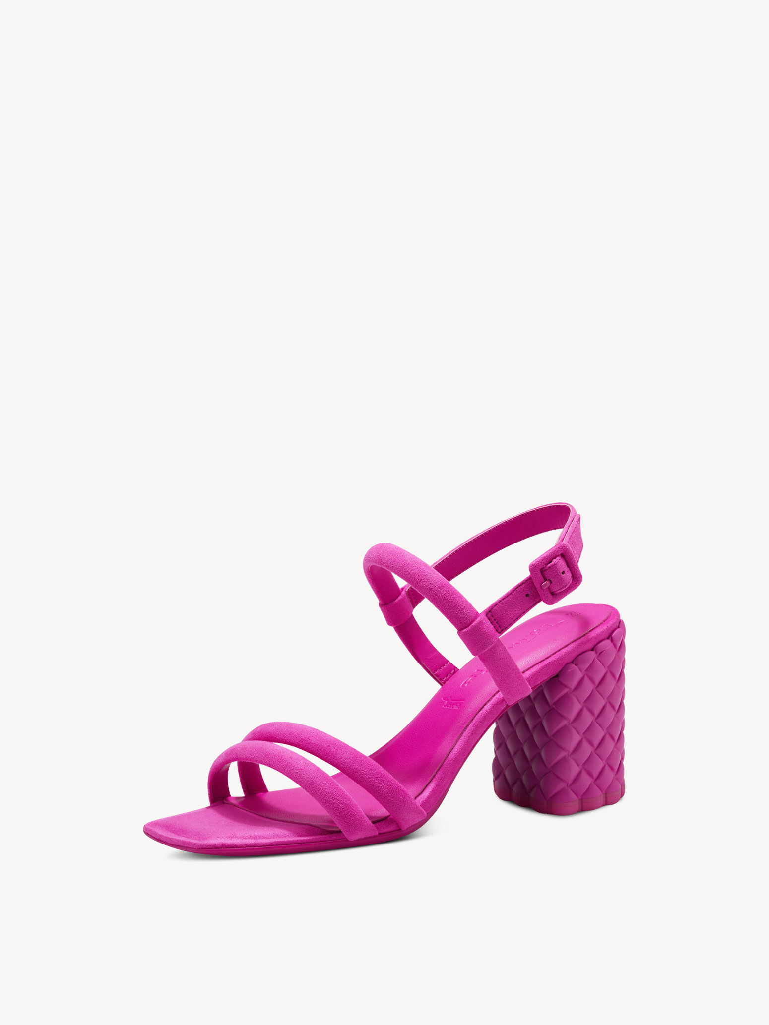 Sandale à talon - rose fuchsia